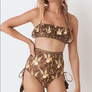 Spell & the Gypsy Bianca High Waist Bikini “Bottom only” new size small